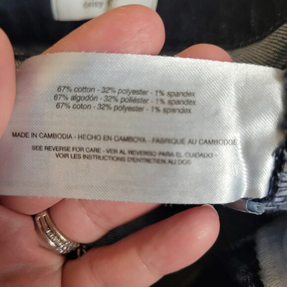 Jessica Simpson Daisy Flare Jeans Womens 6 Dark Blue Stretch High Rise Hippie - Picture 7 of 7